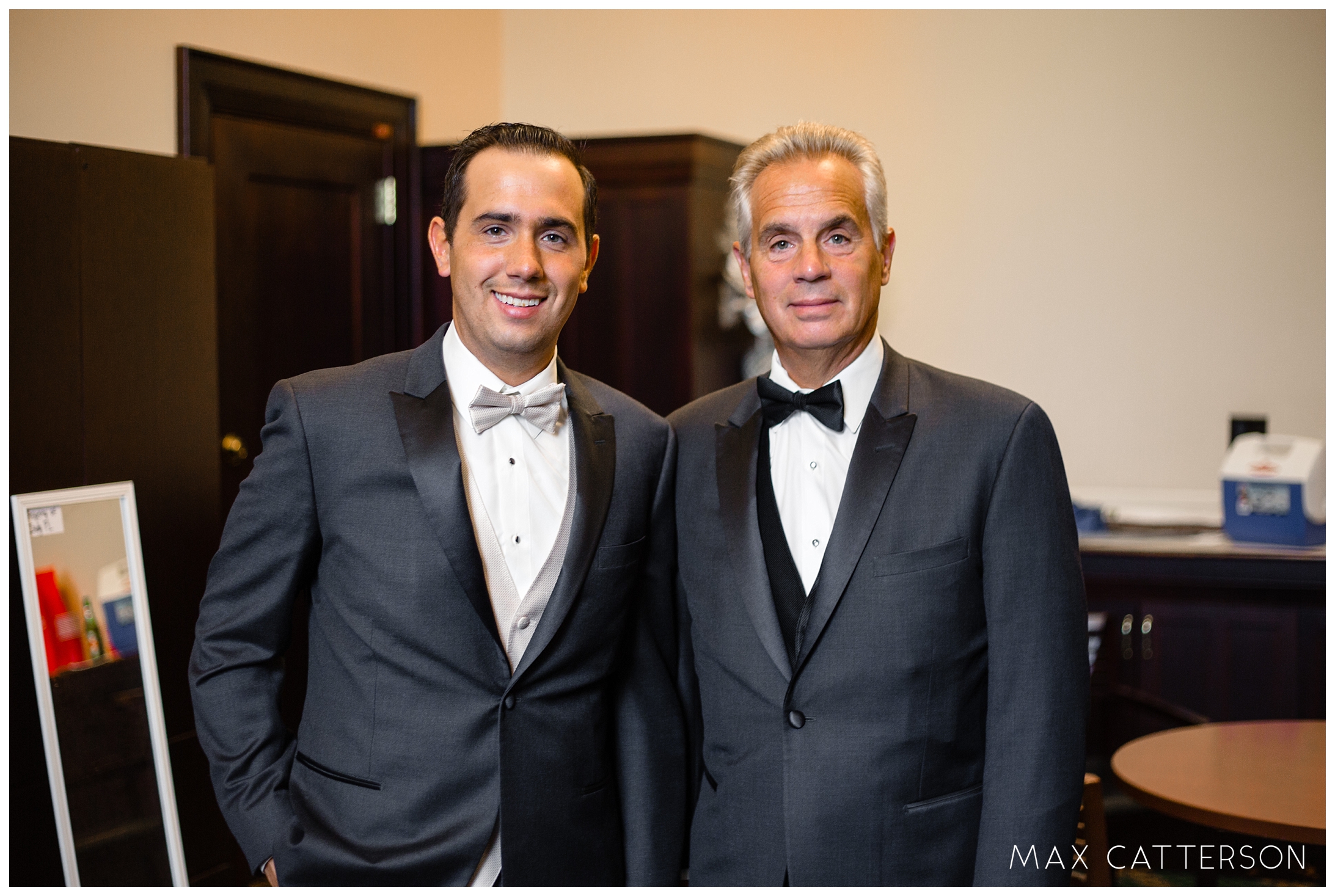 groom with dad