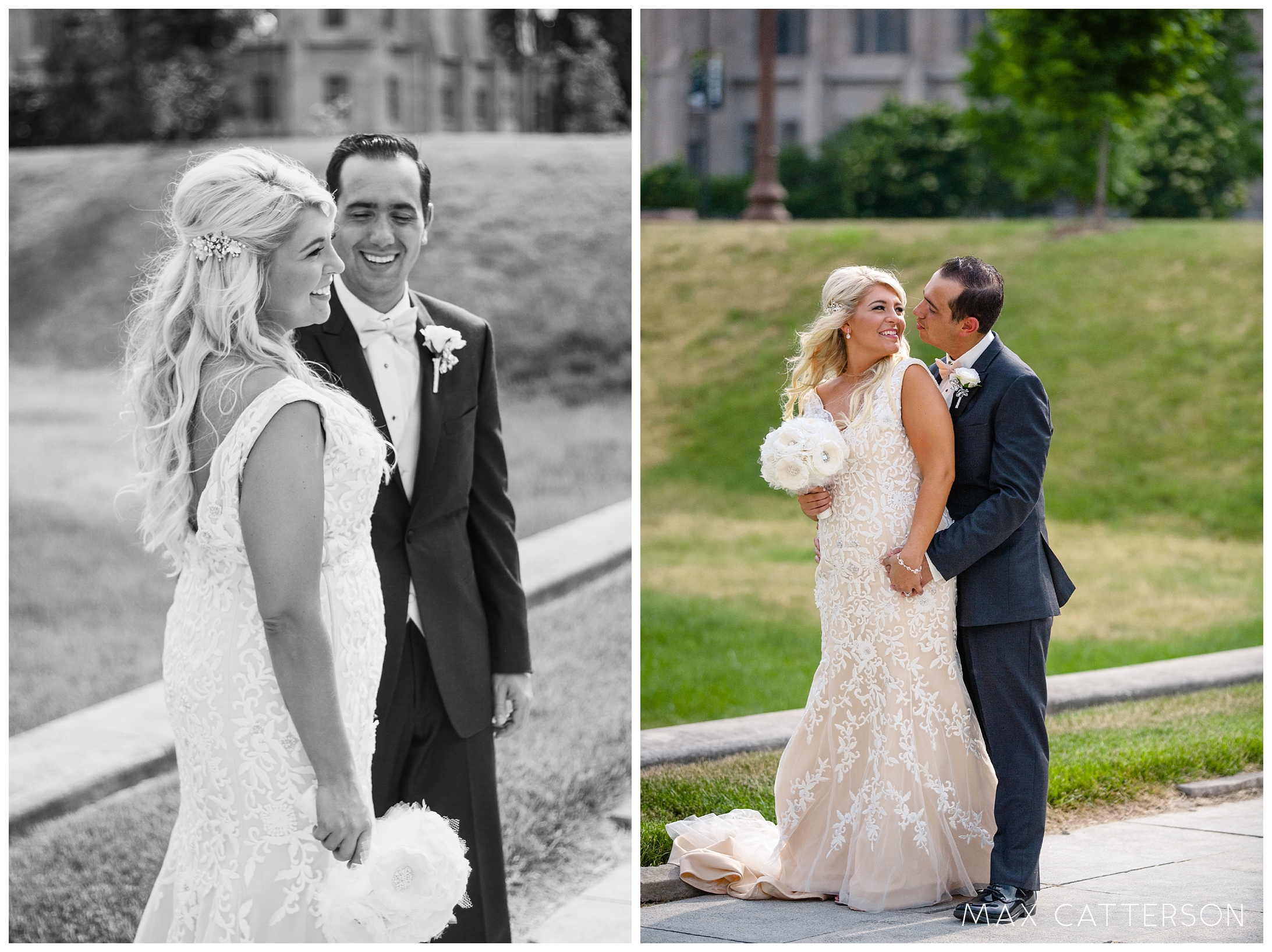 bride and groom portrait