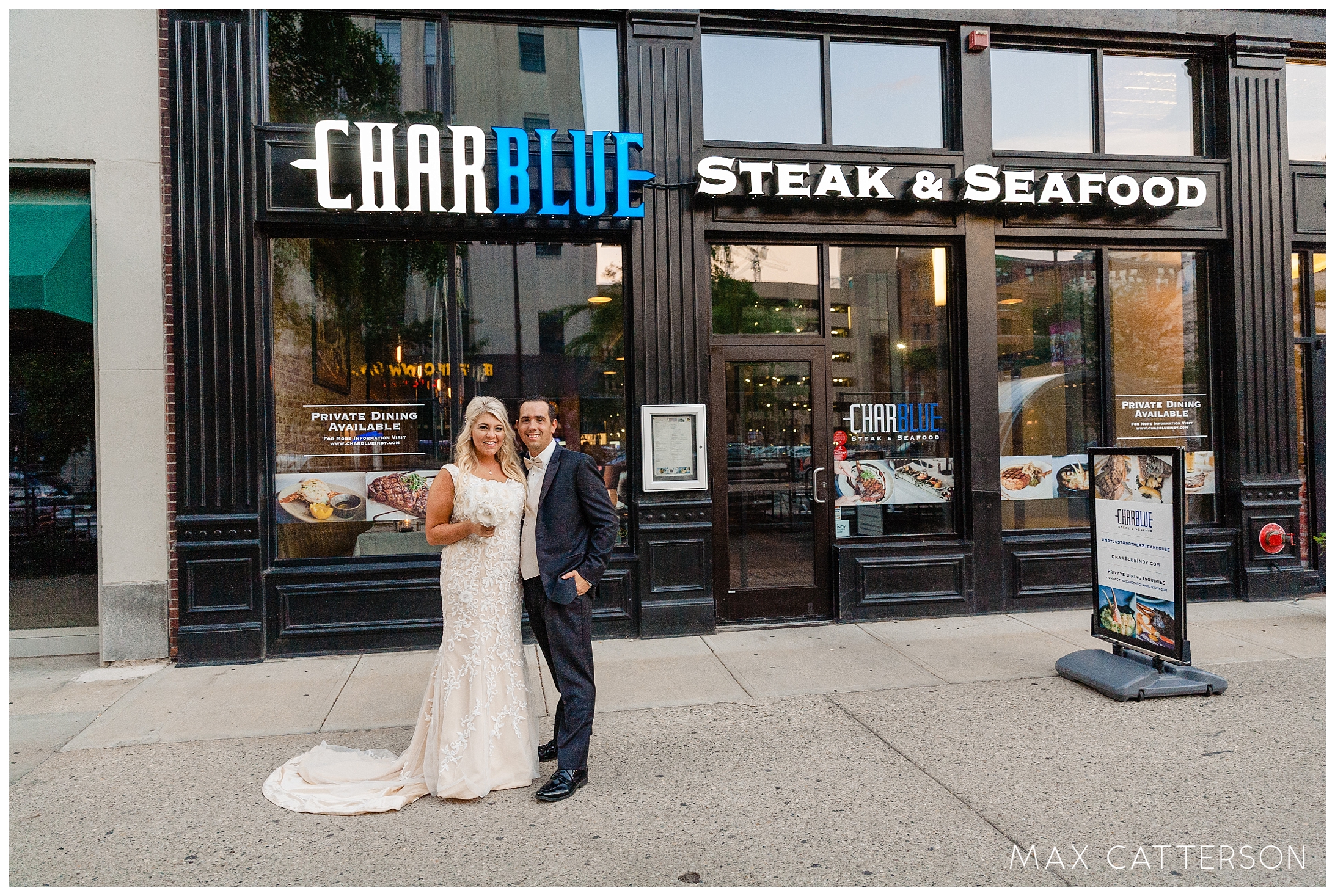 bride and groom charblue